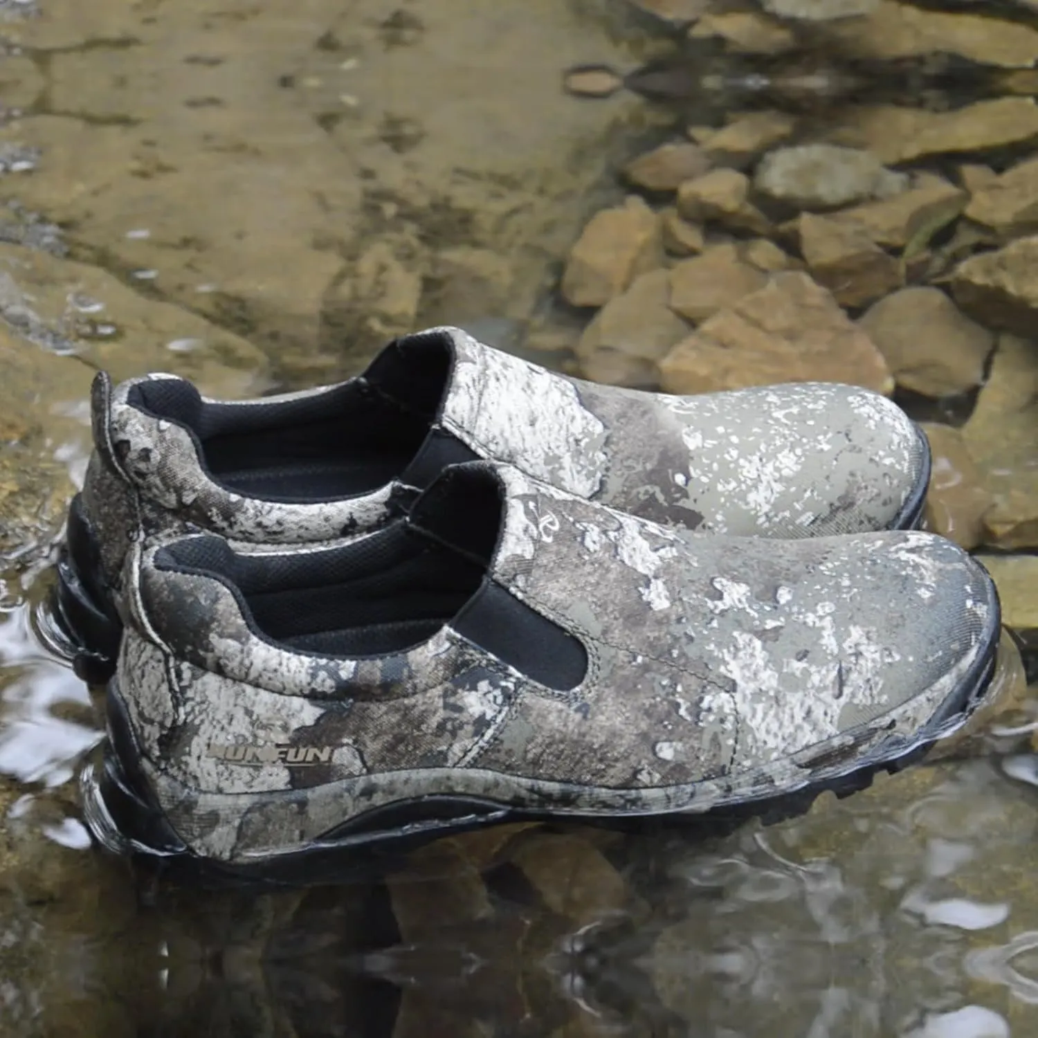 Men's Slip On Shoes Waterproof Walking Shoes Lightweight Camo Garden Shoes