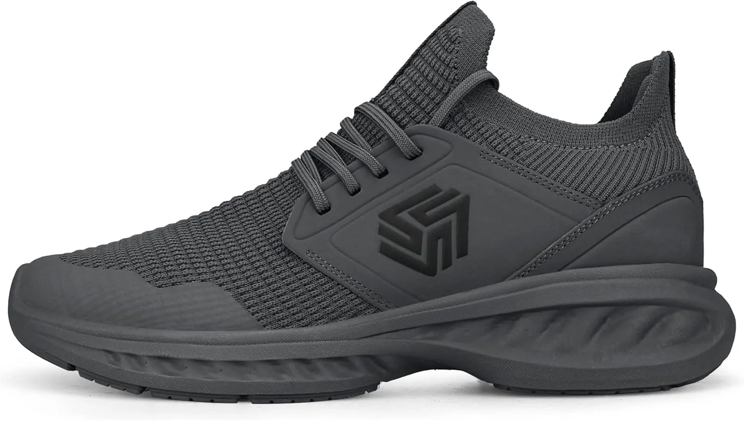 Mens Slip On Walking Shoes Non Slip Running Shoes Breathable Workout Shoes Lightweight Gym Sneakers