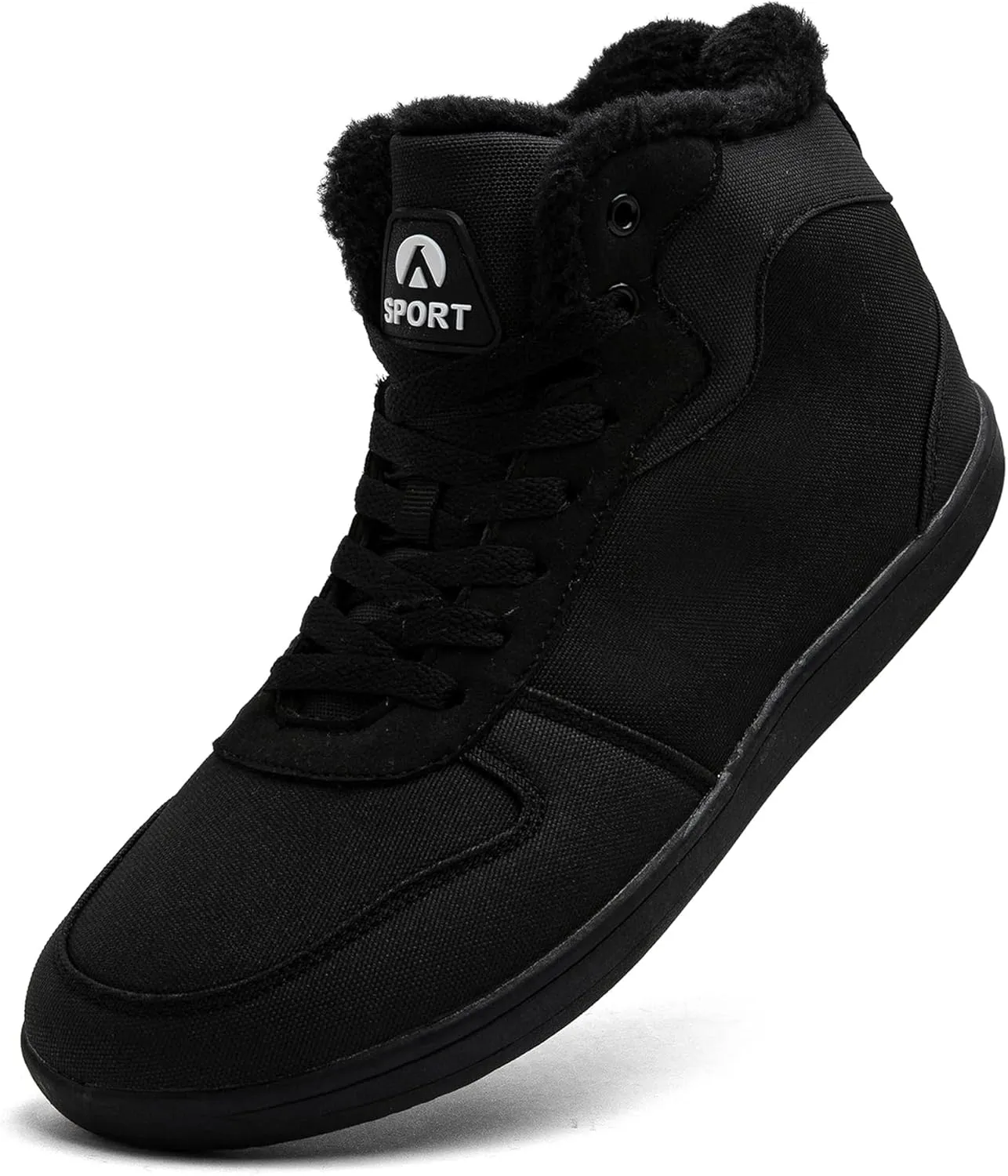 Men's Snow Ankle Boots - Fur Lined Winter Warm Anti-Slip Water Resistant Booties - Outdoor Walking Boots 6.5-11.5US