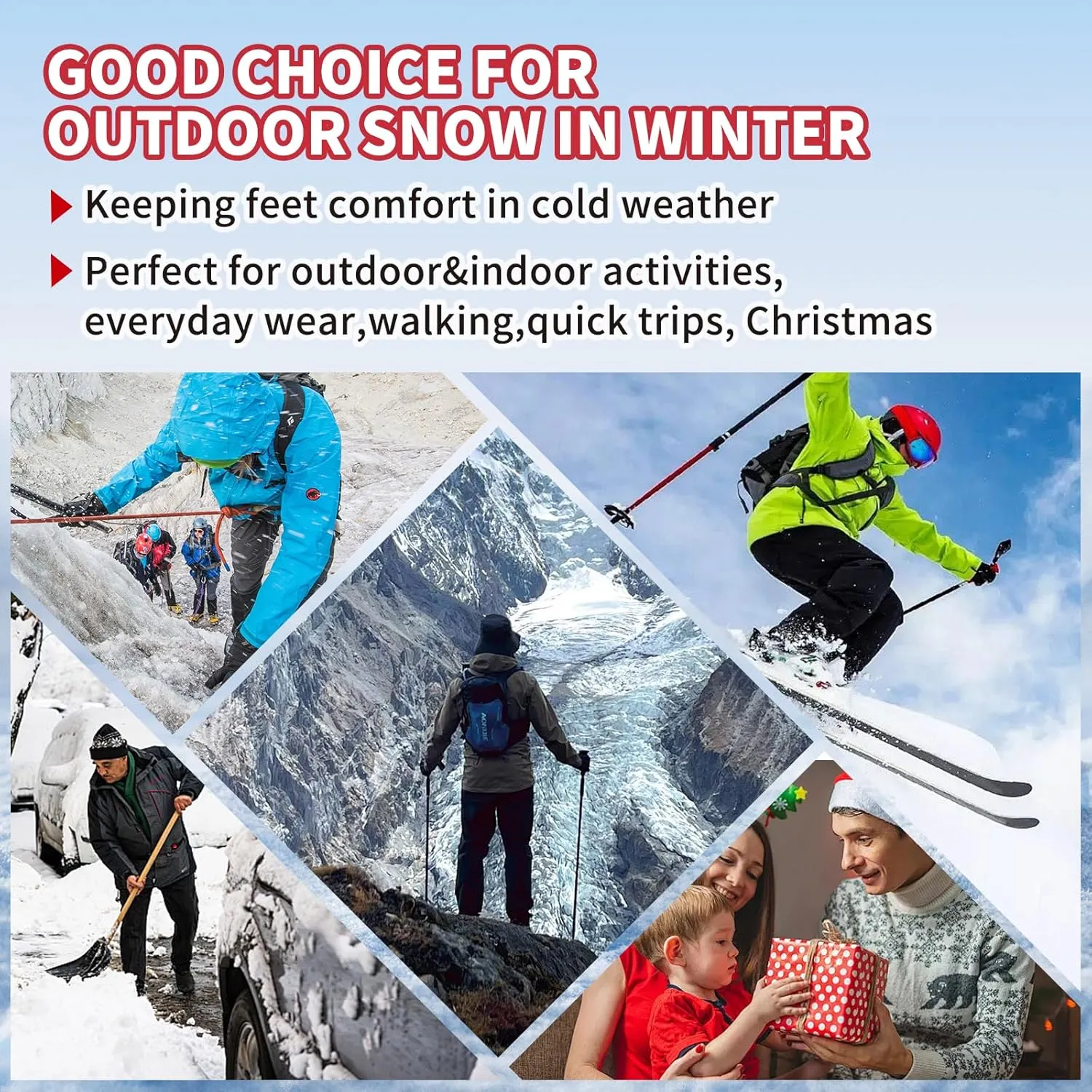 Mens Snow Boots, Mens Winter Boots, Mens Winter Trekking Snow Boots, Winter Boots for Men Waterproof Fur Lined Warm Winter Boots Men Lace up Snow Ankle Shoes Outdoor Anti-Slip Lightweight Hiking Boot