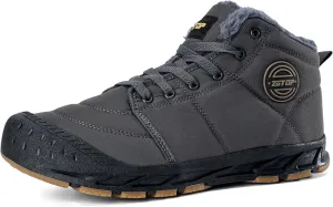 Mens Snow Boots, Mens Winter Boots, Mens Winter Trekking Snow Boots, Winter Boots for Men Waterproof Fur Lined Warm Winter Boots Men Lace up Snow Ankle Shoes Outdoor Anti-Slip Lightweight Hiking Boot