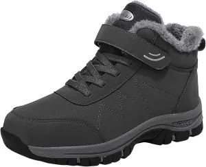 Men's Snow Boots Warm Furry Lined Footwear Waterproof Outdoor Lightweight Winter Boots Non-Slip Cold Weather Shoes Hiking Boot Trekking Boots
