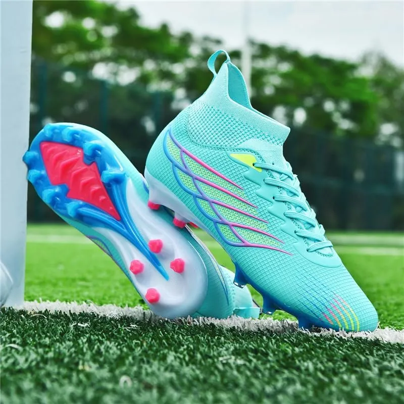 Men's Soccer Shoes Boys Students Grass Training Shoes Outdoor Football Shoes Unisex