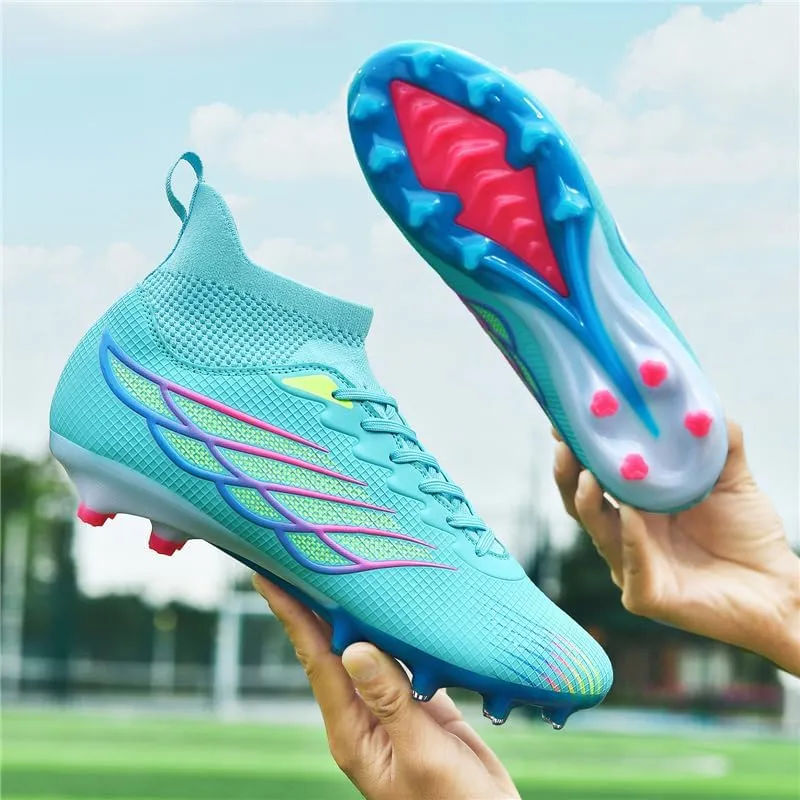 Men's Soccer Shoes Boys Students Grass Training Shoes Outdoor Football Shoes Unisex