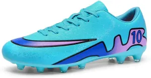 Men’s Soccer Shoes Low-Tops Lace-Up Non-Slip Spikes Indoor Football Futsal Professional Training Turf Outdoor Indoor Football Boots