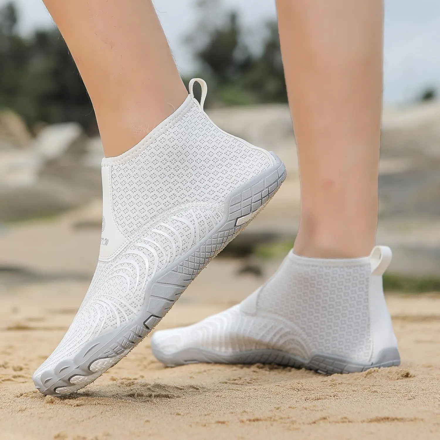 Men's Stretch Shoes Water Socks Beach Shoes Swim Surf Yoga Exercise Elastic Slip On Barefoot Wet for Women