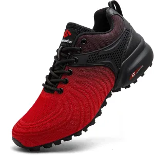 Men's Trail Running Shoes Lightweight Breathable Walking Sneakers Outdoor Athletic Running Tennis Cross Training Shoes