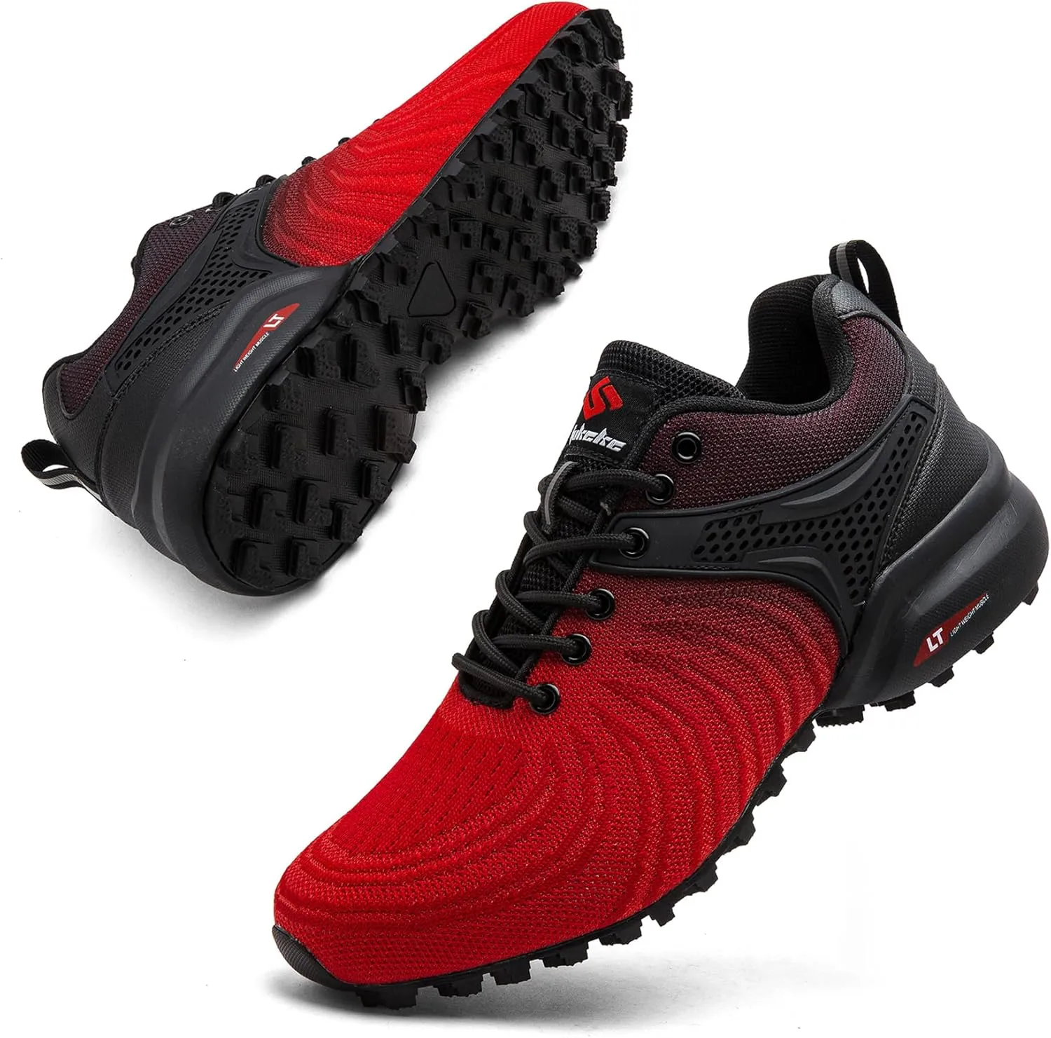 Men's Trail Running Shoes Lightweight Breathable Walking Sneakers Outdoor Athletic Running Tennis Cross Training Shoes