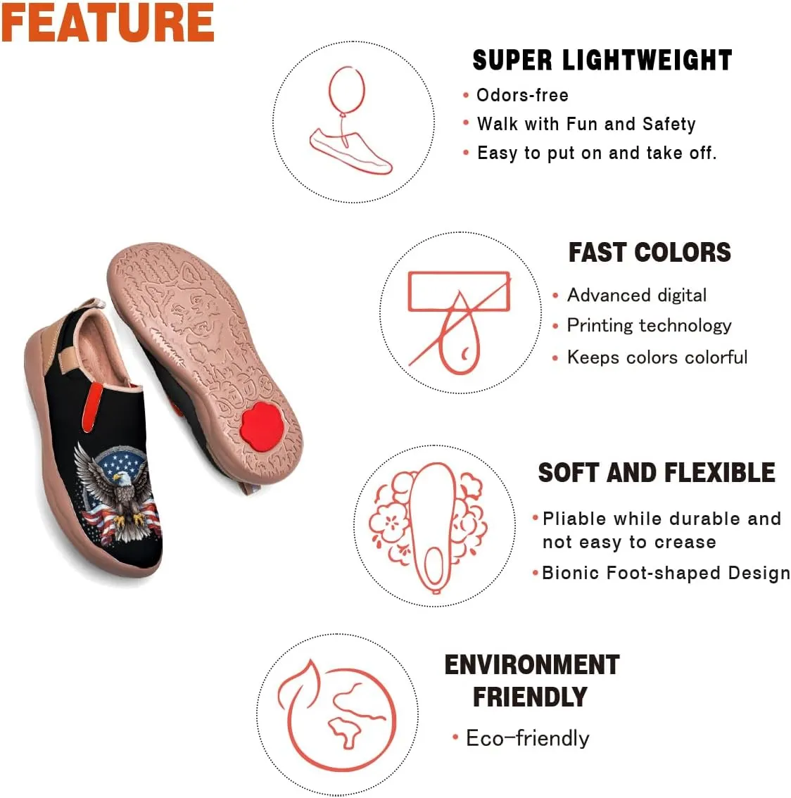 Men's Travel Shoes Slip On Loafers Art Painted Casual Walking Sneakers Wolf Totem Sole