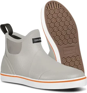 Men's Waterproof Deck Rain Boots - Anti-Slip Rubber Ankle Boots for men, ideal for Fishing and Boating, All-Season Use, Size 5