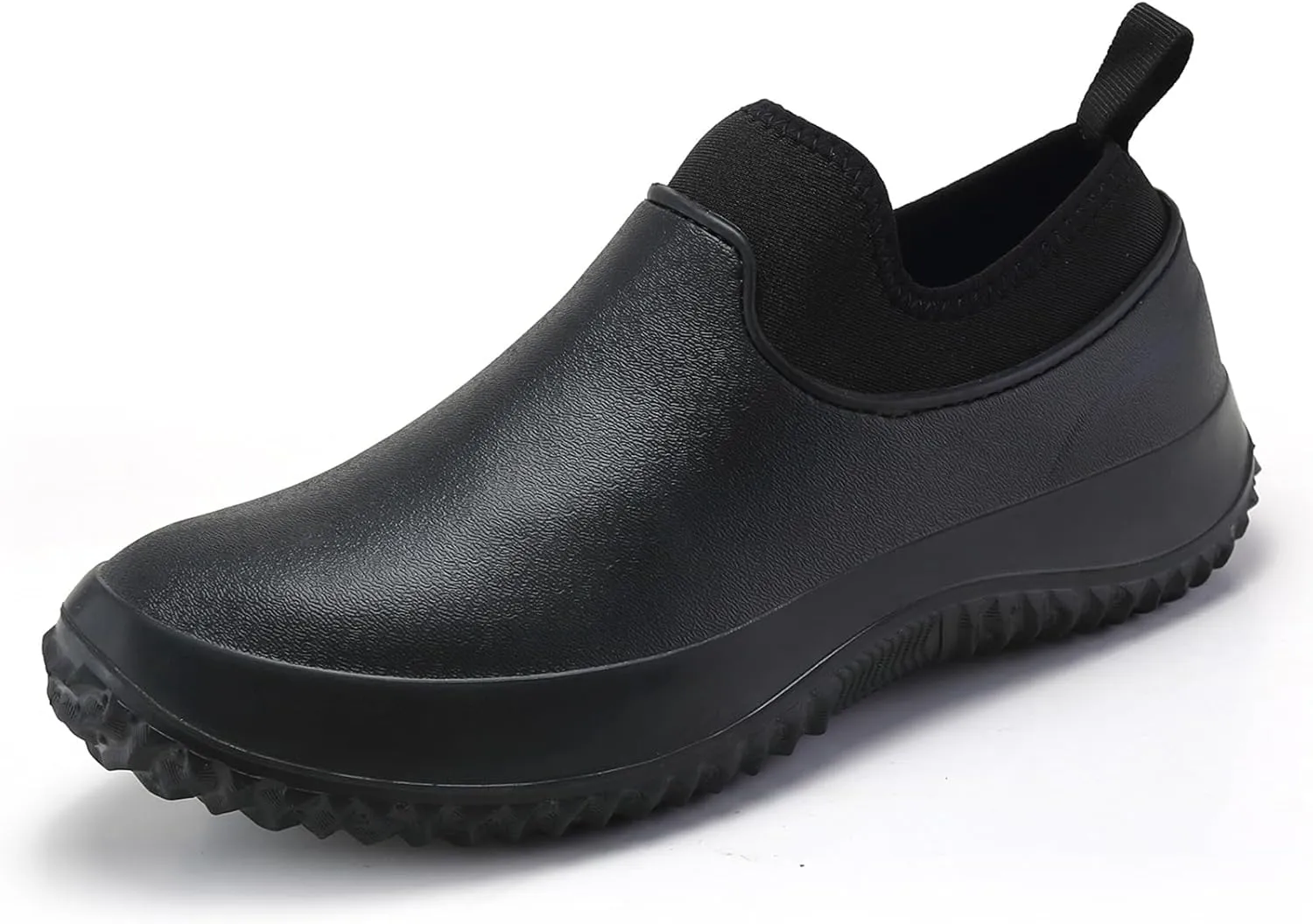 Men's Waterproof Non Slip Chef Shoes Food Service Kitchen Shoes Lightweight Slip On Garden Shoes for Camping and Yard Work