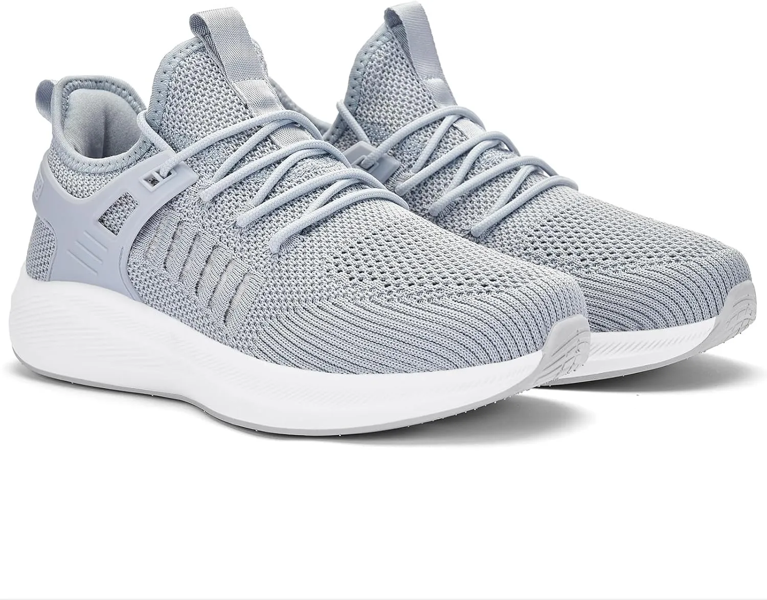 Mens Wide Running Shoes Walking Tennis Shoes Cushioning Wide Sneakers Slip On Sports Work Gym Outdoor Running Sneakers Comfort Lightweight