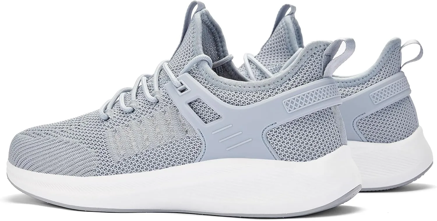 Mens Wide Running Shoes Walking Tennis Shoes Cushioning Wide Sneakers Slip On Sports Work Gym Outdoor Running Sneakers Comfort Lightweight