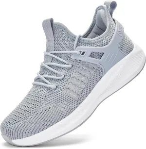 Mens Wide Running Shoes Walking Tennis Shoes Cushioning Wide Sneakers Slip On Sports Work Gym Outdoor Running Sneakers Comfort Lightweight