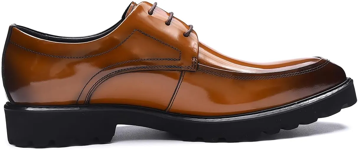 Men's Wingtip Oxfords Formal Dress Leather Derby Business Prom Wedding Fashion Casual Walking Shoes for Men