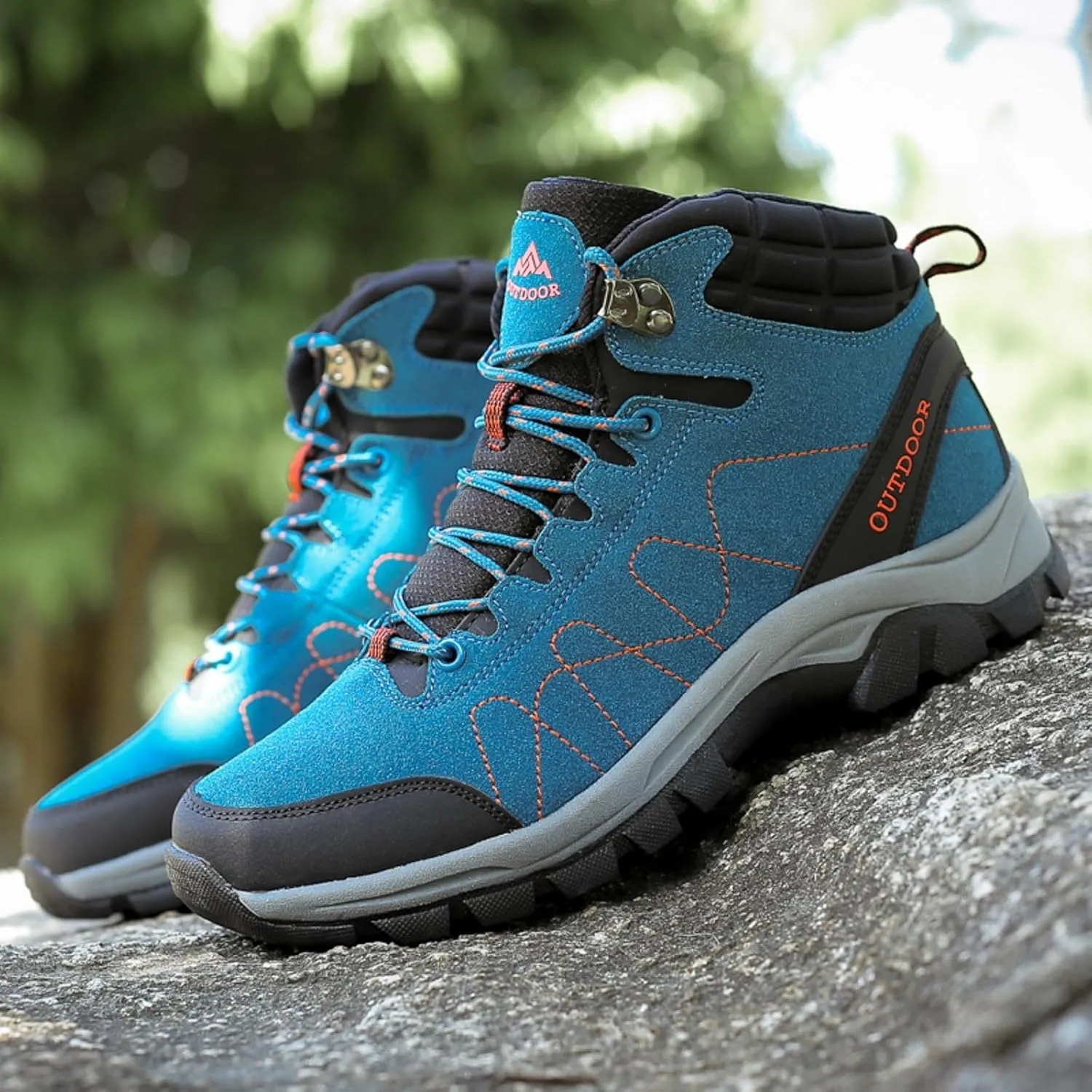 Mens Winter Snow Boots, Waterproof Snow Boots Outdoor Short Rain Boots Trekking Snow Boots Womens Winter Shoes