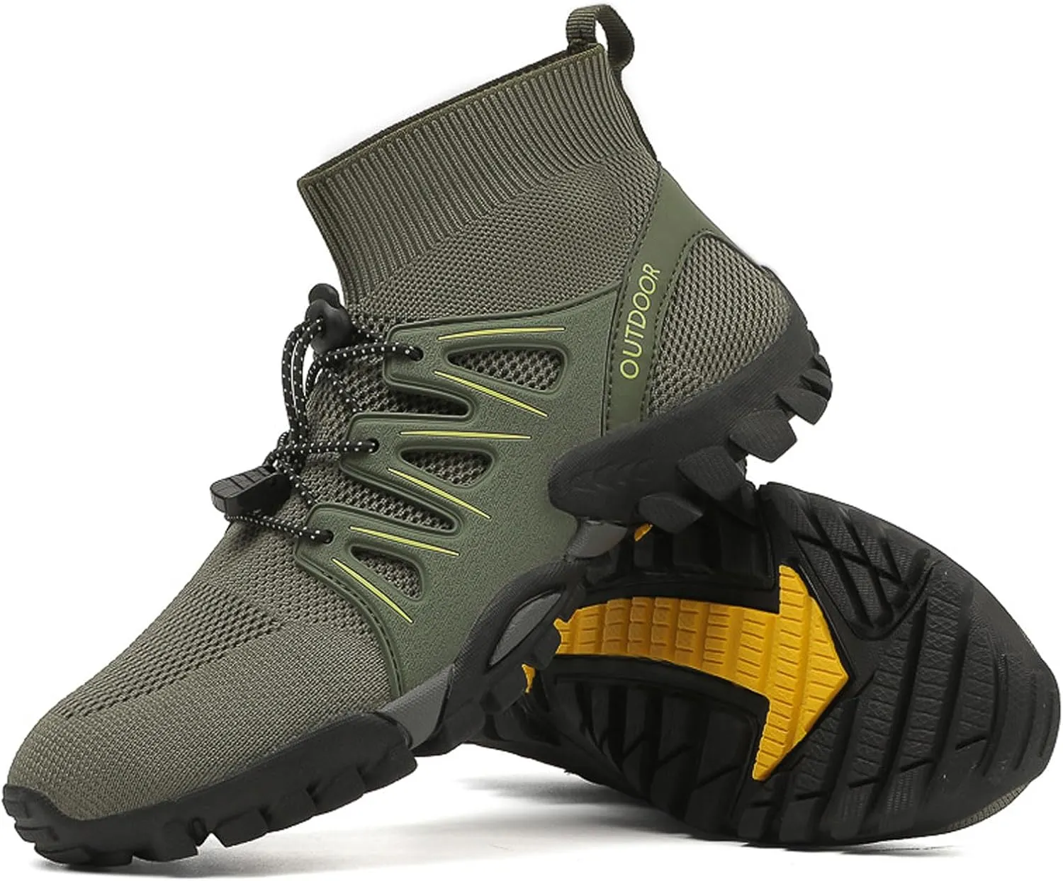 Mens womens Ankle High Walking Boots Arch Support Mid Top Hiking Trekking Footwear Light Anti-slip Hiking Boots,Comfortable Trails Shoes For Trekking Camping Backpacking Outdoor Hiking Shoes,36-47 EU