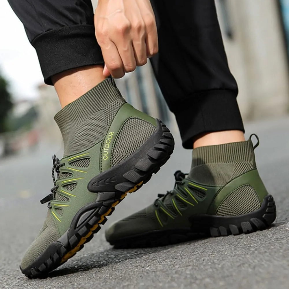 Mens womens Ankle High Walking Boots Arch Support Mid Top Hiking Trekking Footwear Light Anti-slip Hiking Boots,Comfortable Trails Shoes For Trekking Camping Backpacking Outdoor Hiking Shoes,36-47 EU