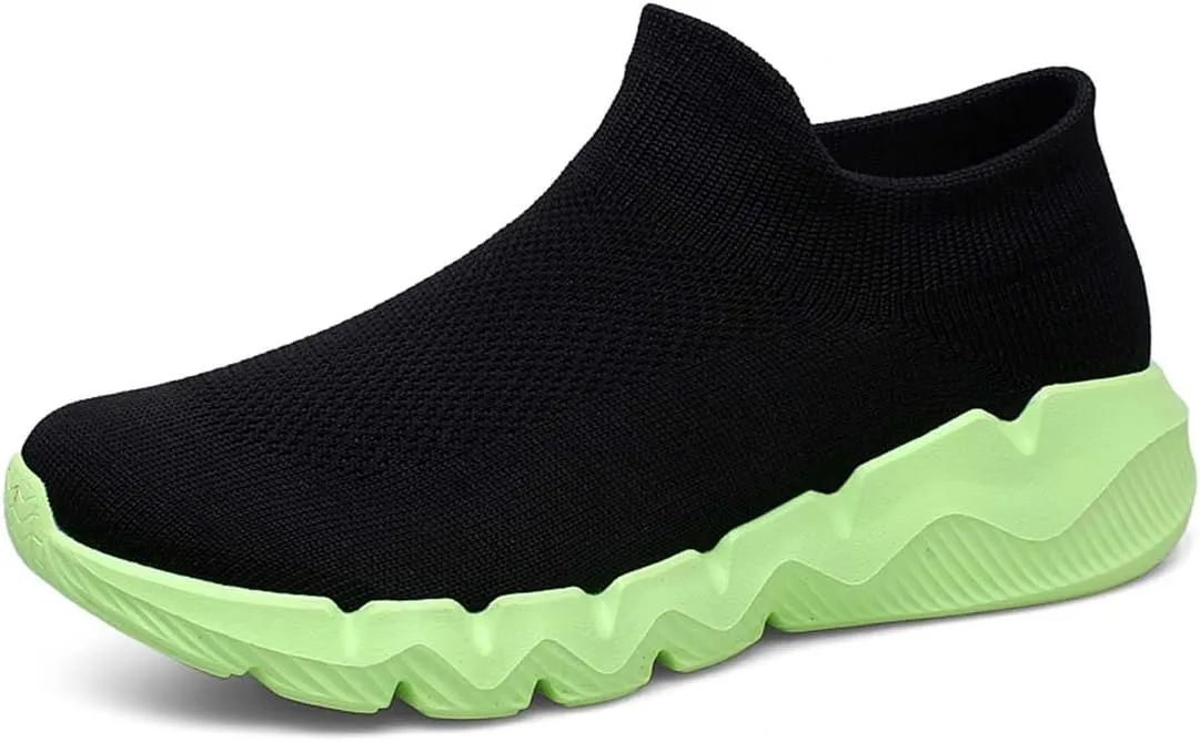 Men's Women's Knitted Mesh Fashion Breathable Ankle-High Road Running Shoes Soft Sneakers Shoes Trainers Shoes