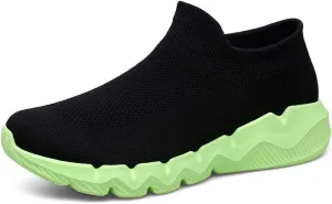 Men's Women's Knitted Mesh Fashion Breathable Ankle-High Road Running Shoes Soft Sneakers Shoes Trainers Shoes