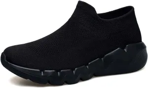 Men's Women's Knitted Mesh Fashion Breathable Ankle-High Road Running Shoes Soft Sneakers Shoes Trainers Shoes