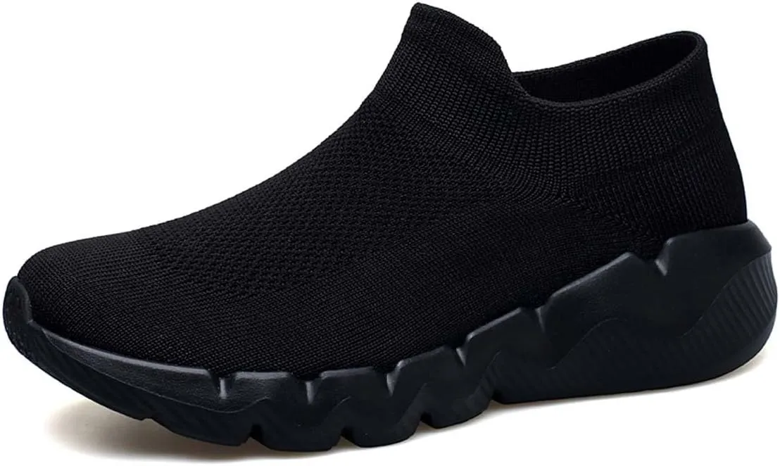 Men's Women's Knitted Mesh Fashion Breathable Ankle-High Road Running Shoes Soft Sneakers Shoes Trainers Shoes