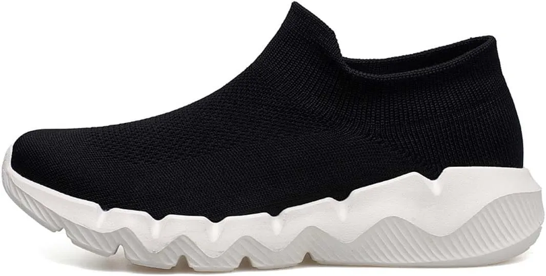 Men's Women's Knitted Mesh Fashion Breathable Ankle-High Road Running Shoes Soft Sneakers Shoes Trainers Shoes