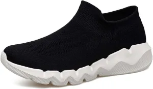 Men's Women's Knitted Mesh Fashion Breathable Ankle-High Road Running Shoes Soft Sneakers Shoes Trainers Shoes