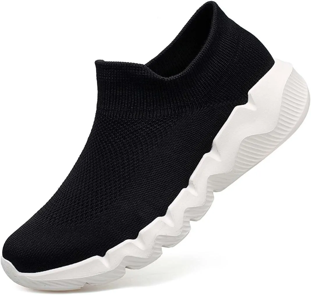 Men's Women's Knitted Mesh Fashion Breathable Ankle-High Road Running Shoes Soft Sneakers Shoes Trainers Shoes