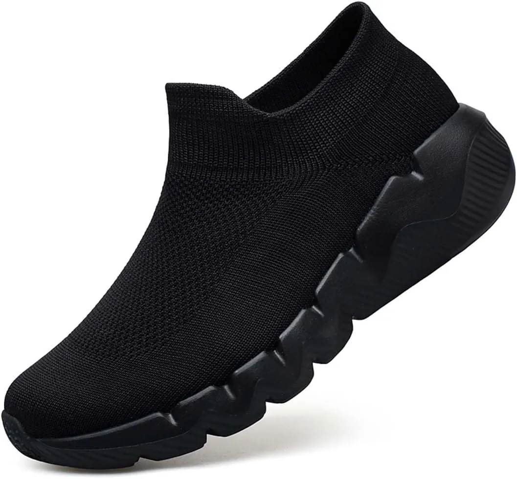 Men's Women's Knitted Mesh Fashion Breathable Ankle-High Road Running Shoes Soft Sneakers Shoes Trainers Shoes