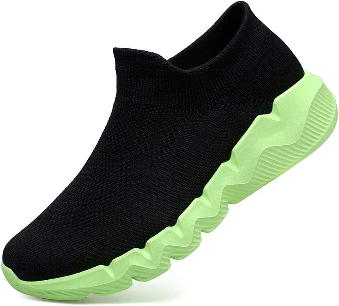 Men's Women's Knitted Mesh Fashion Breathable Ankle-High Road Running Shoes Soft Sneakers Shoes Trainers Shoes