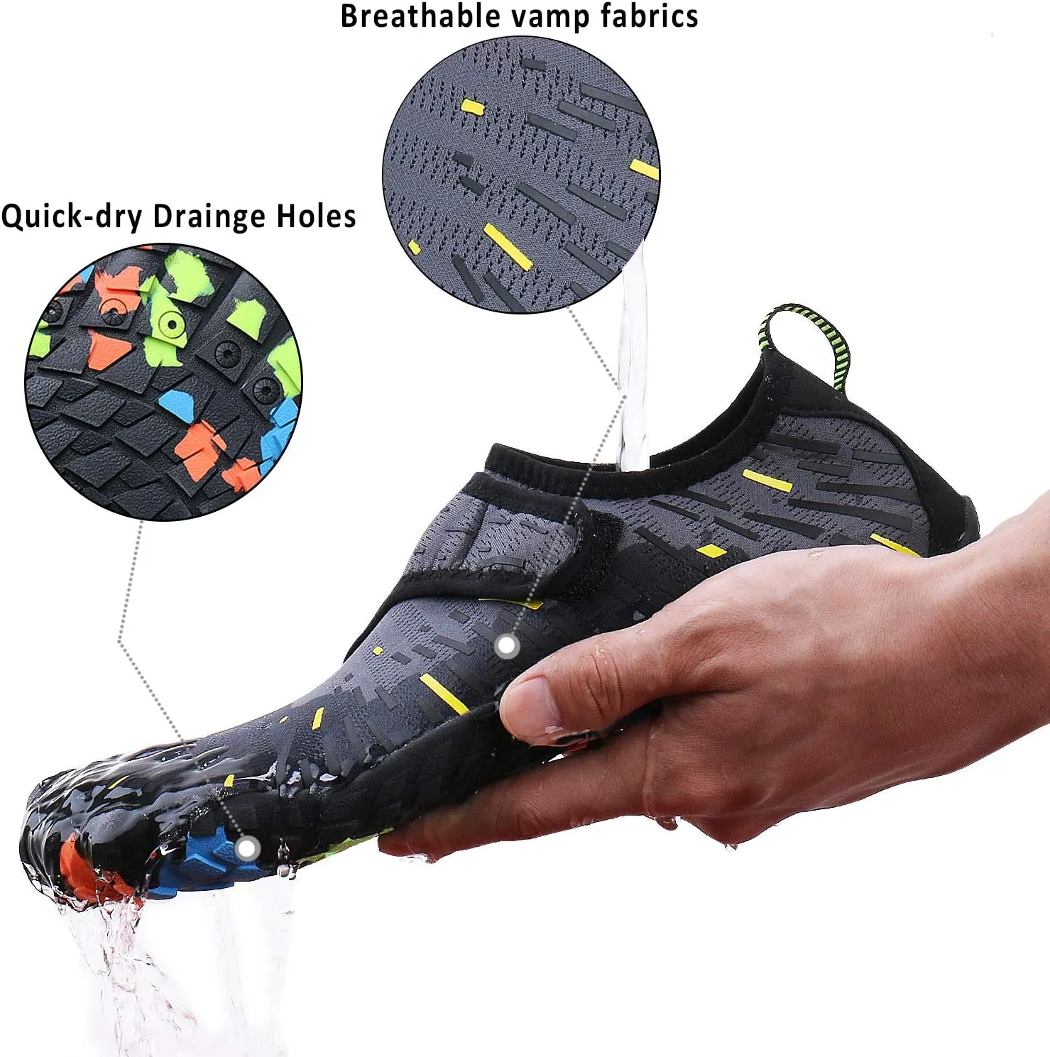 Mens Womens Water Shoes Sports Quick Dry Barefoot Athletic for Swim Diving Surf Aqua Pool Beach Yoga