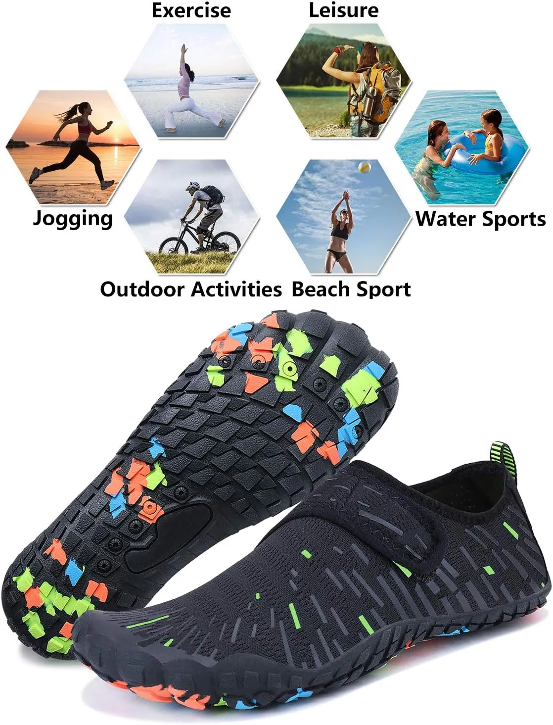 Mens Womens Water Shoes Sports Quick Dry Barefoot Athletic for Swim Diving Surf Aqua Pool Beach Yoga