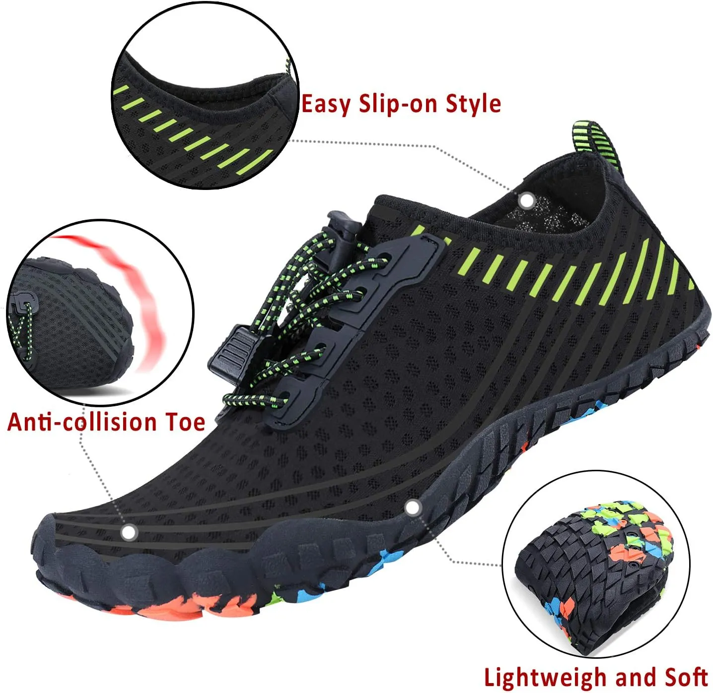 Mens Womens Water Shoes Sports Quick Dry Barefoot Athletic for Swim Diving Surf Aqua Pool Beach Yoga