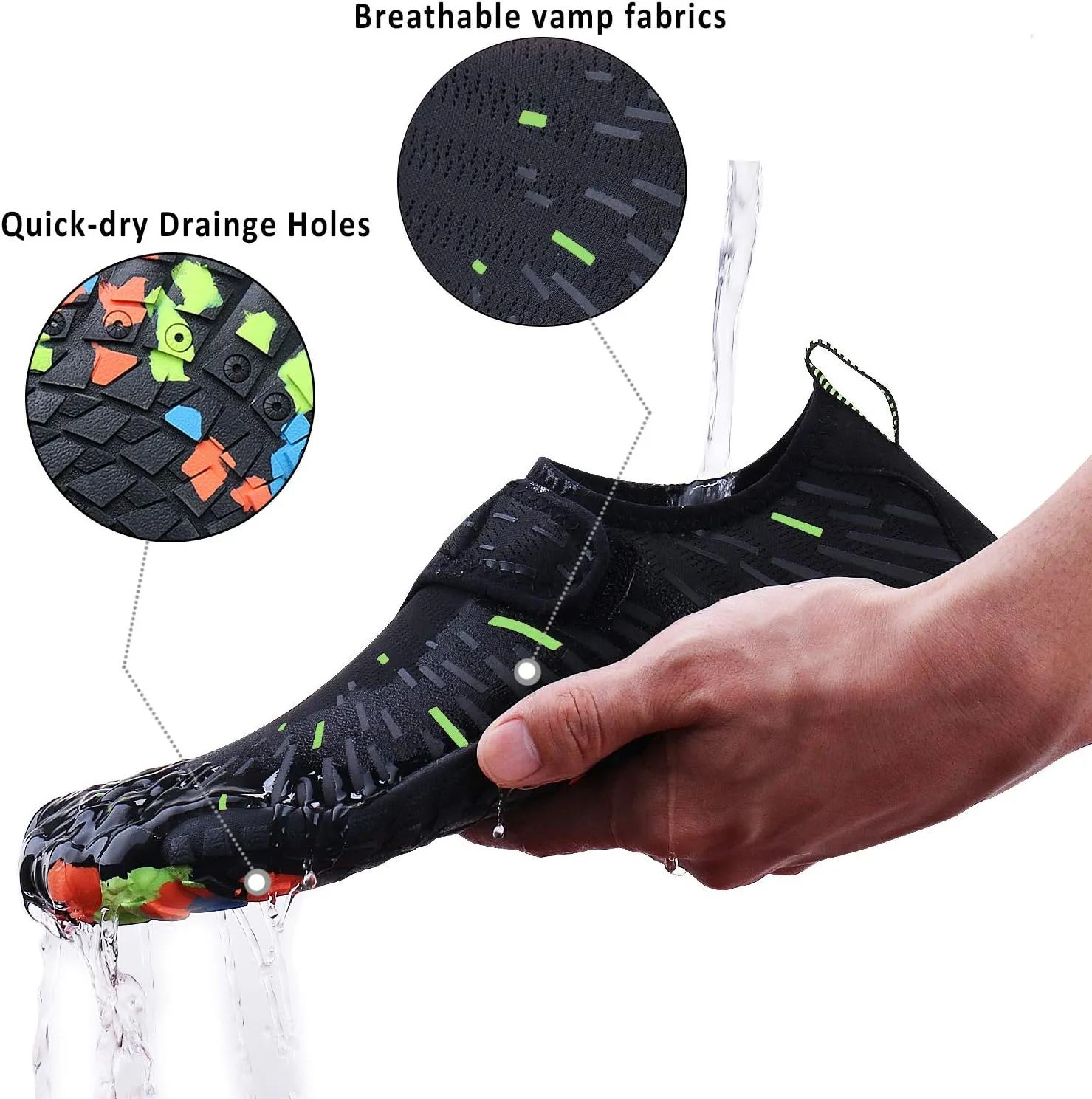 Mens Womens Water Shoes Sports Quick Dry Barefoot Athletic for Swim Diving Surf Aqua Pool Beach Yoga