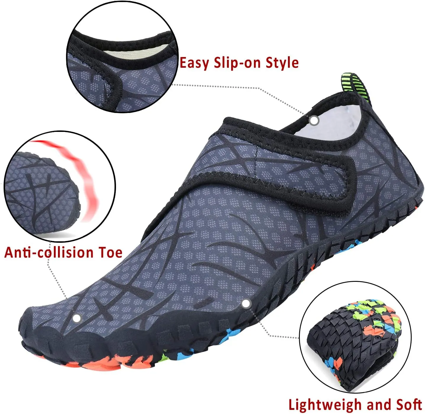 Mens Womens Water Shoes Sports Quick Dry Barefoot Athletic for Swim Diving Surf Aqua Pool Beach Yoga