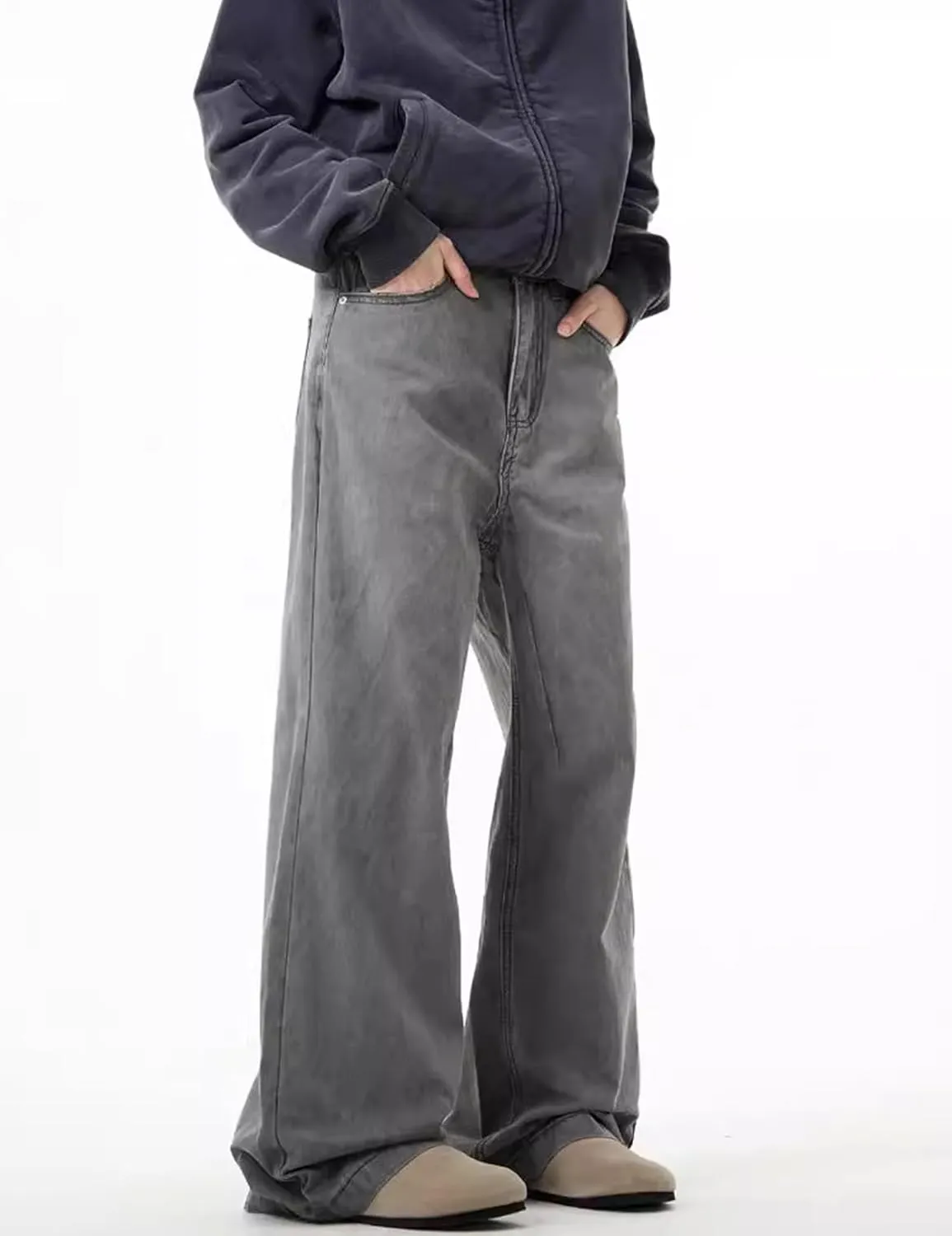 Men's Y2K Jeans Vintage Baggy Jean Pants Grunge Aesthetic Skater Pants Streetwear Relaxed Fit Jeans Trousers