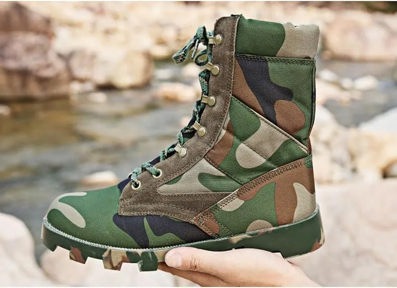 Men's/Women's Outdoor Hiking Boots Desert Boots Jungle off-Road Training, High Top Hiking Boots，Tactical Boots for Men