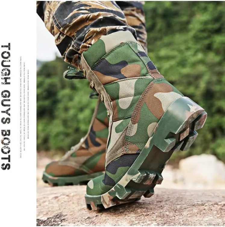 Men's/Women's Outdoor Hiking Boots Desert Boots Jungle off-Road Training, High Top Hiking Boots，Tactical Boots for Men