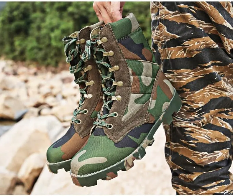 Men's/Women's Outdoor Hiking Boots Desert Boots Jungle off-Road Training, High Top Hiking Boots，Tactical Boots for Men