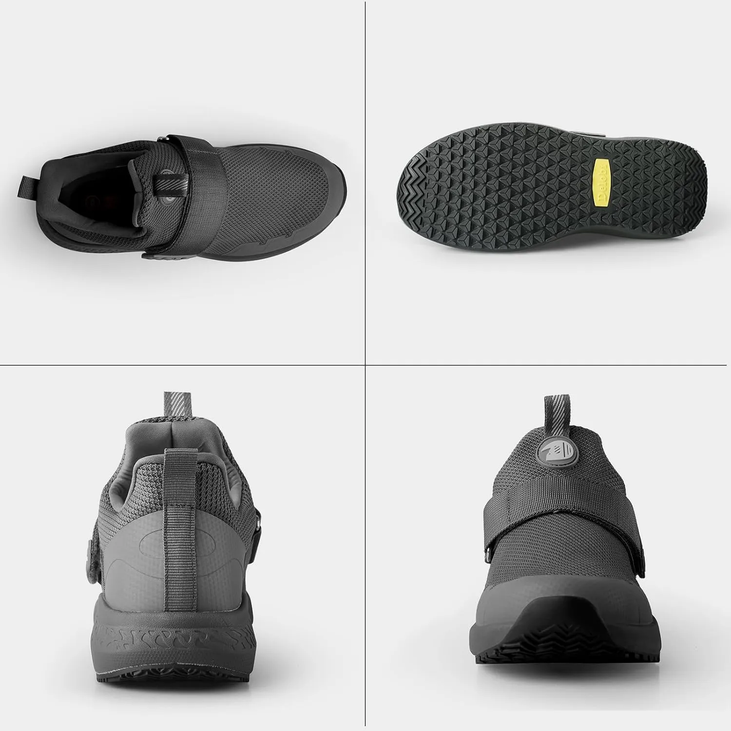 Mesh Non Slip Work Shoes for Men Food Service Slip On Chef Kitchen Shoes Waterproof Work Shoes Restaurant Slip Resistant Walking and Casual Breathable Working Footwear