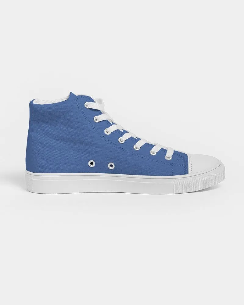 Midtone Blue High-Top Canvas Sneakers | Men's | C80M60Y0K0