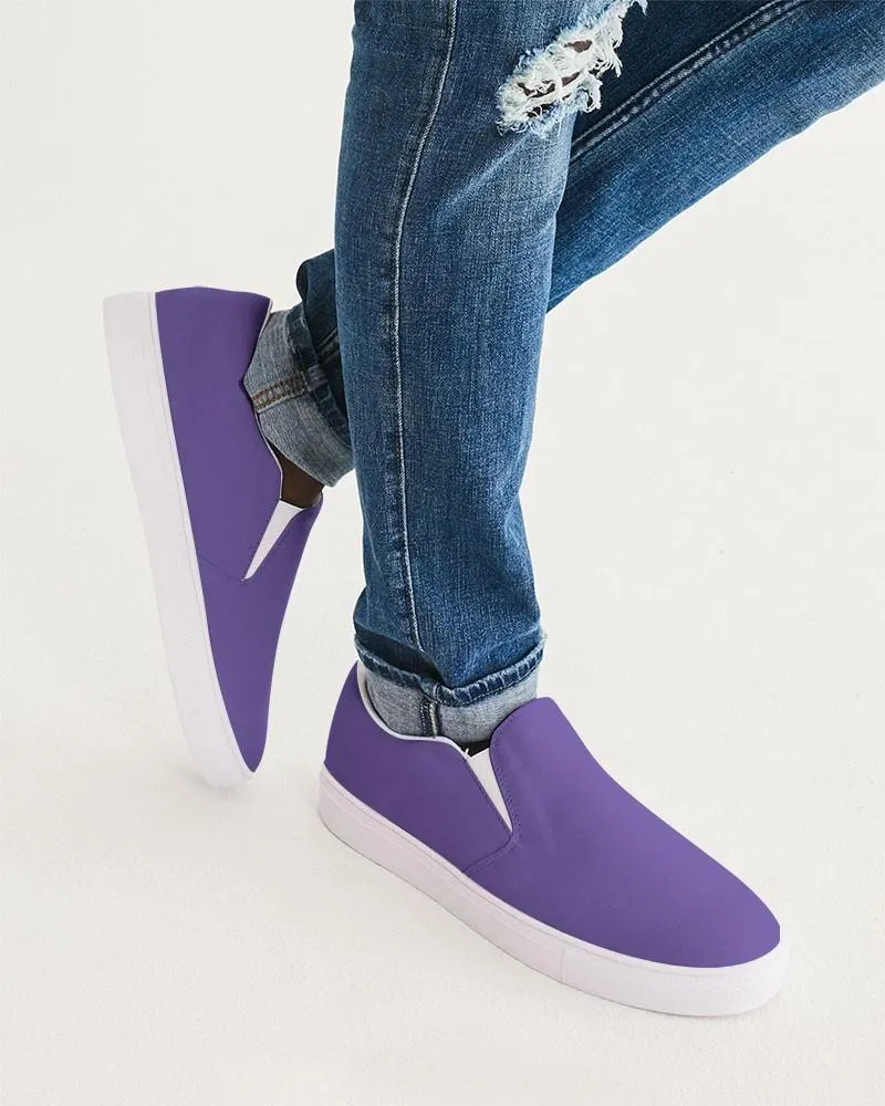 Midtone Violet Slip-On Canvas Sneakers | Men's | C70M80Y0K0