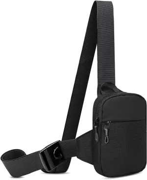 Mini Crossbody Sling Bag for Women Men, Waterproof Sling Pures Fanny Backpack with Adjustable Straps, Lightweight Small Chest Bag for Traveling Hiking