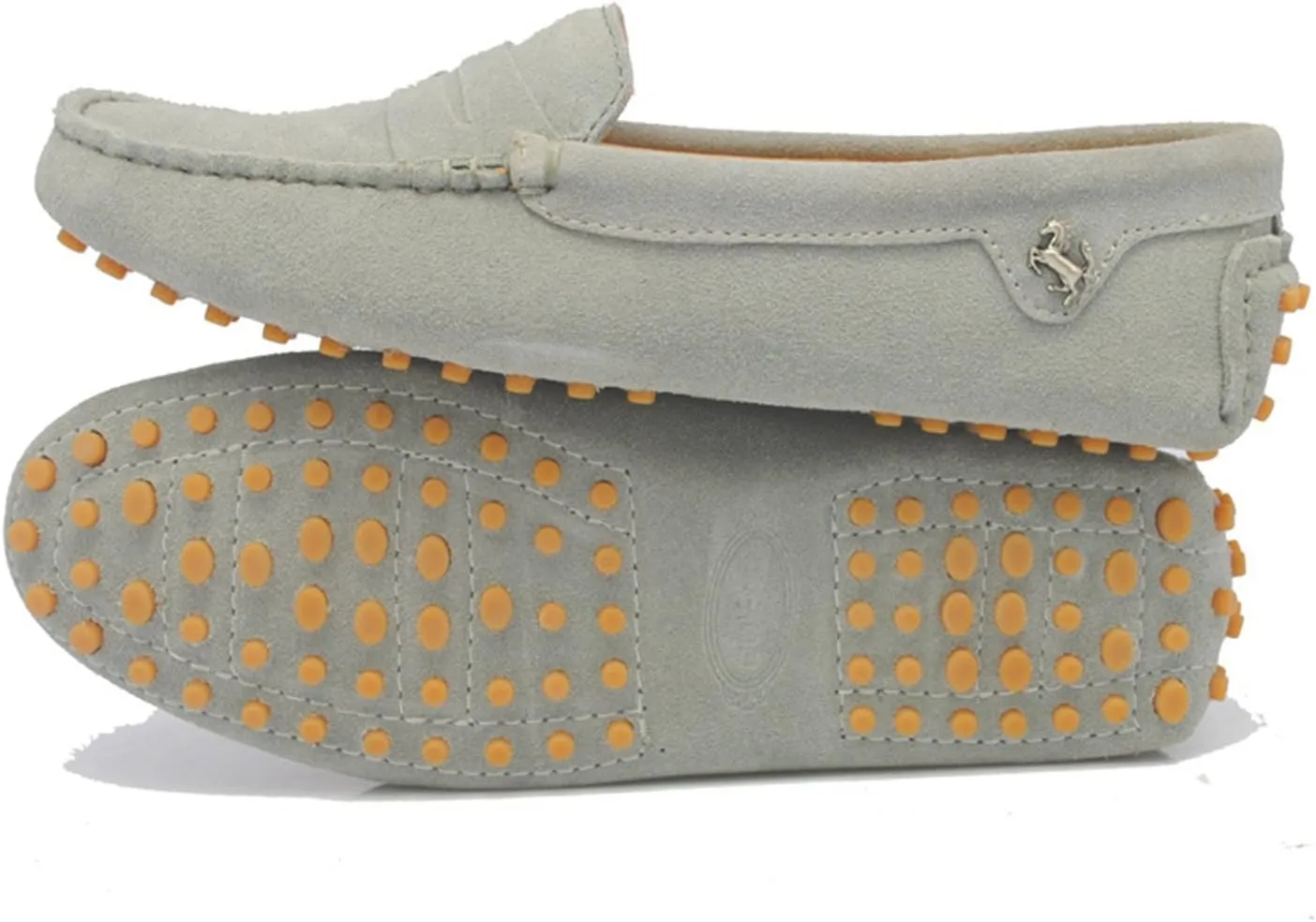 Minishion Women's Casual Loafers Suede Comfortable Driving Shoes YB9603
