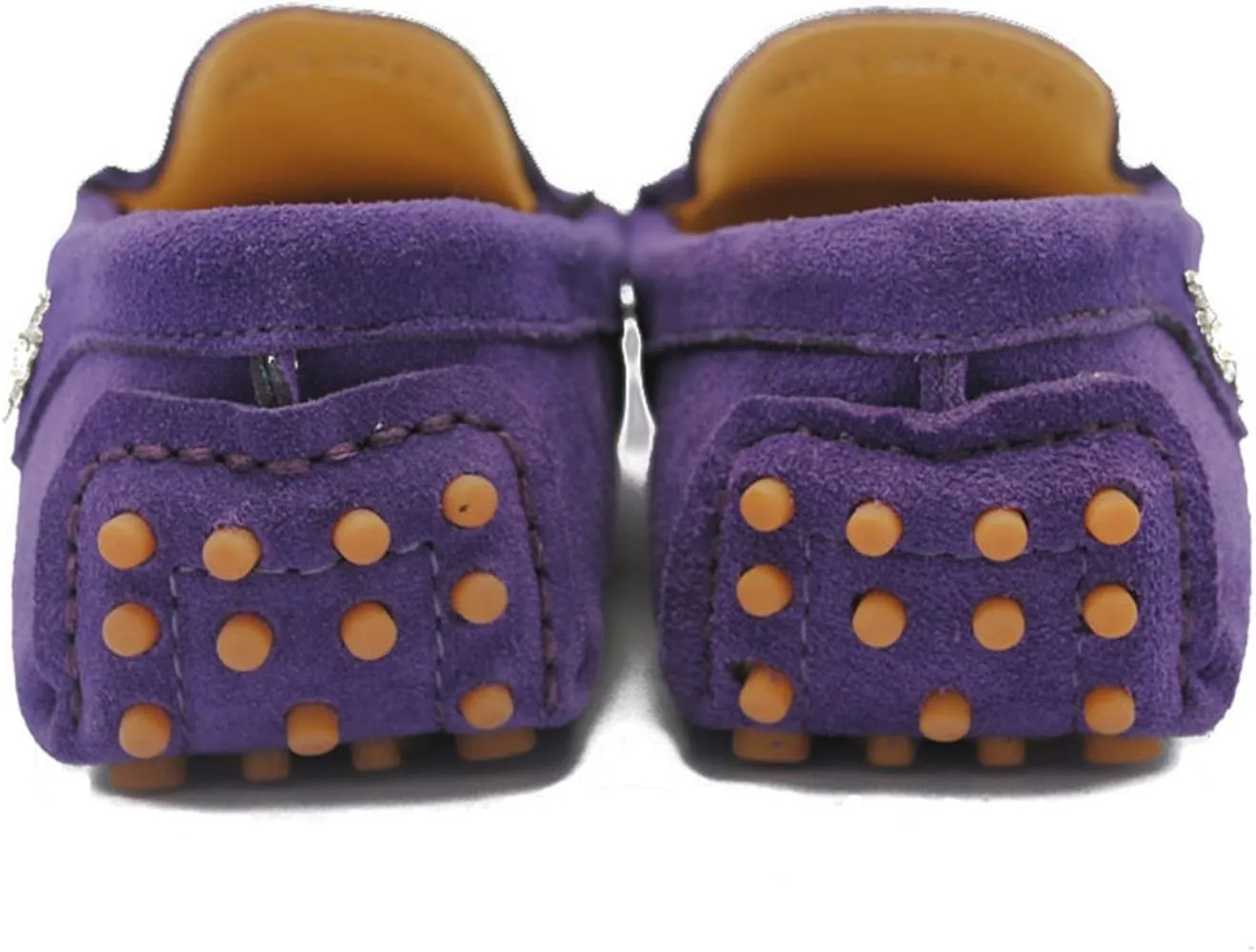 Minishion Women's Casual Loafers Suede Comfortable Driving Shoes YB9603