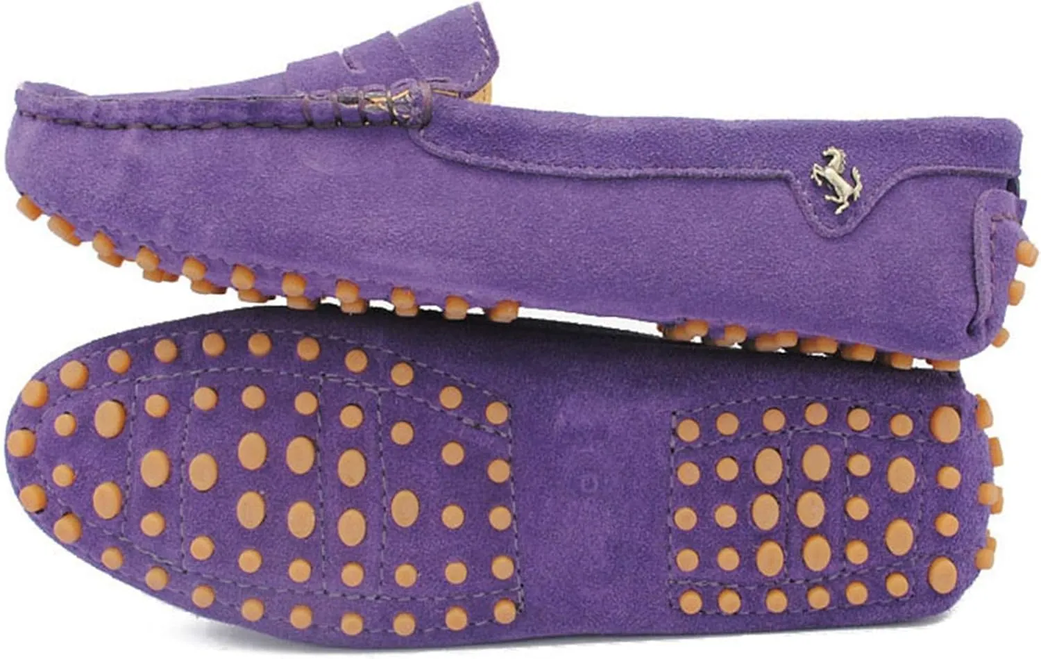 Minishion Women's Casual Loafers Suede Comfortable Driving Shoes YB9603
