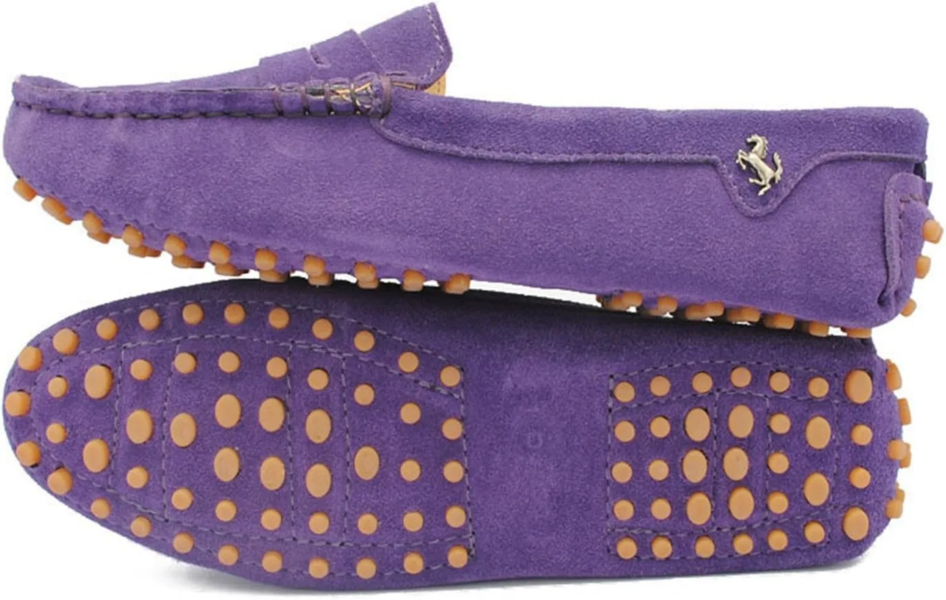 Minishion Women's Casual Loafers Suede Comfortable Driving Shoes YB9603