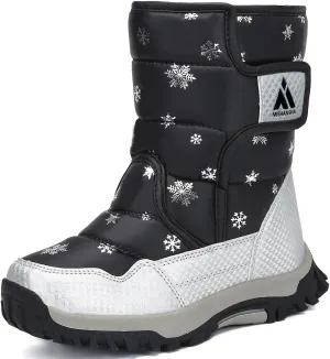 Mishansha Kids Snow Boots for Boys Girls Winter Boot Waterproof Warm Anti-Slip Cold Weather Shoes (Toddler/Little Kid/Big Kid)