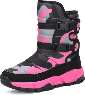Mishansha Kids Snow Boots for Boys Girls Winter Boot Waterproof Warm Anti-Slip Cold Weather Shoes (Toddler/Little Kid/Big Kid)